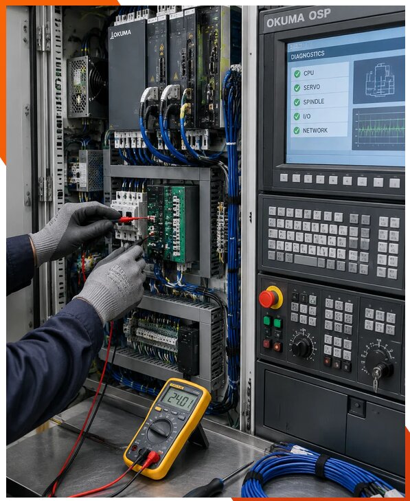 Ремонт систем ЧПУ Okuma OSP в Рыбинске